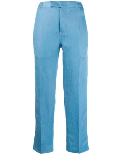 Haider Ackermann Cropped Pants - Blue