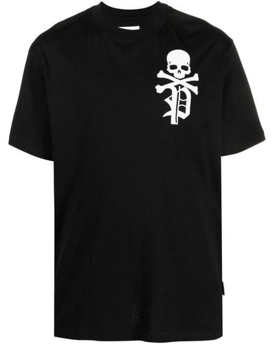 Philipp Plein T-shirt Skull & Bones girocollo - Nero
