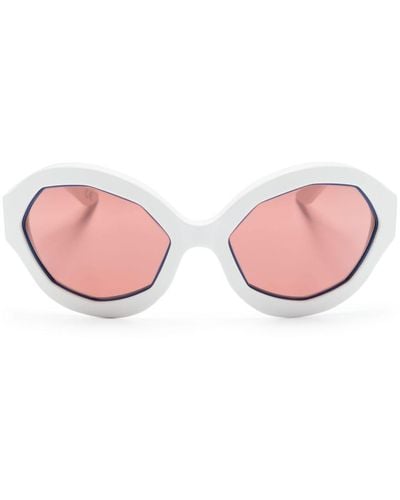 Marni Cumulus Cloud Oval-frame Sunglasses - Pink