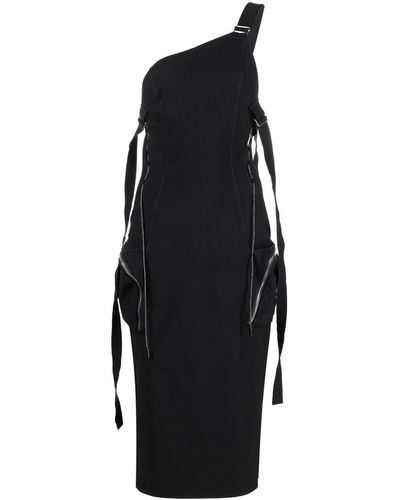 Jacquemus Zip-detail Midi Dress - Black