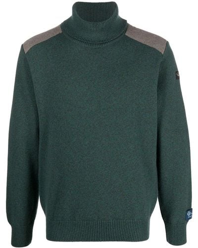 Paul & Shark Wool Roll-neck Sweater - Green