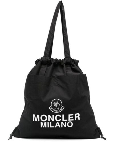 Moncler Aq ドローストリング トートバッグ - ブラック
