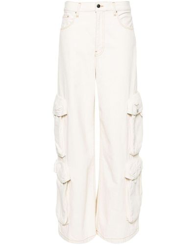 Amiri High-waisted Straight-leg Jeans - White