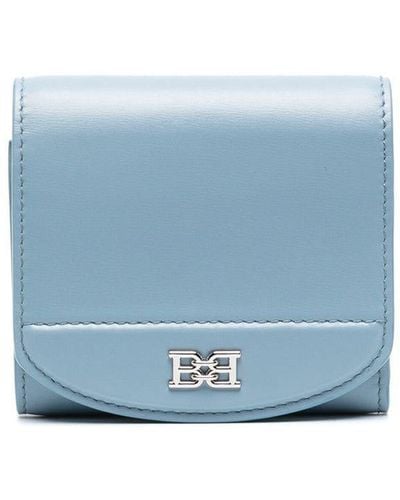 Bally Portemonnaie mit Logo-Schild - Blau