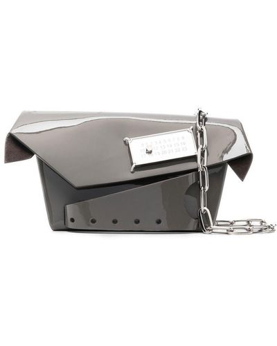 Maison Margiela Small Snatched Clutch Bag - Gray