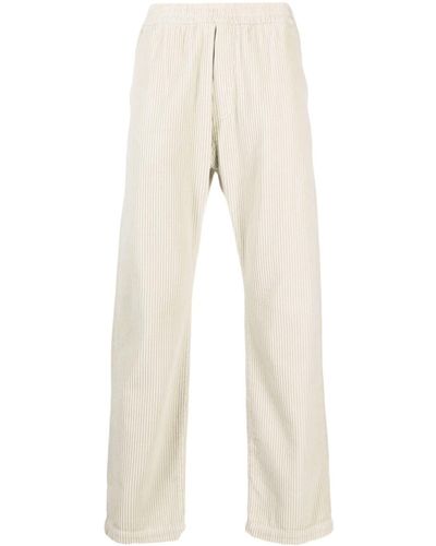 Barena Corduroy Straight-leg Cotton Pants - Natural