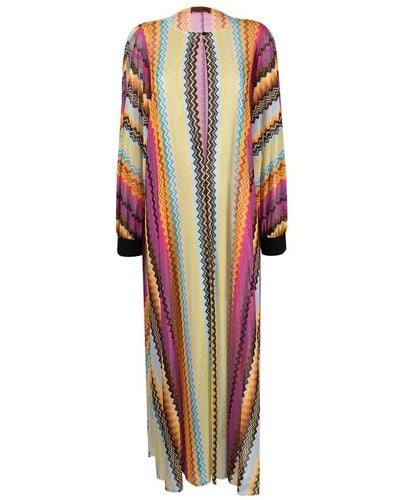 Missoni Zigzag-woven Long Beach Cover-up - Black