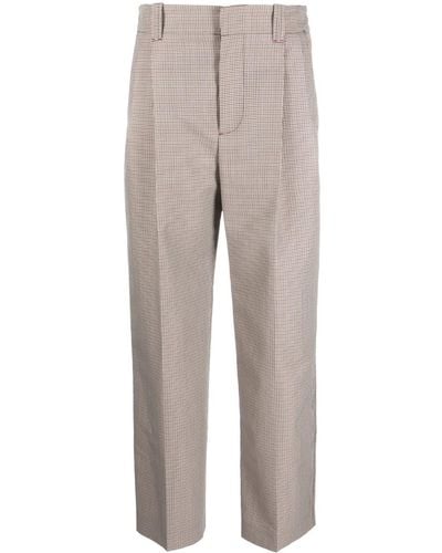 Marni Pleated Cropped Pants - Grey