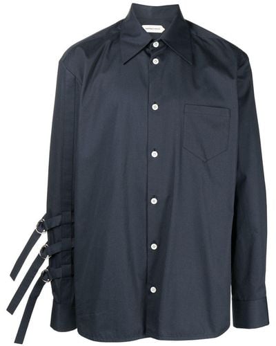 NAMACHEKO Overhemd Met Gespdetail - Blauw