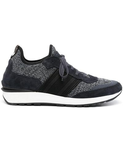 Brioni Knitted Low-top Sneakers - Black