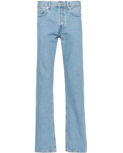 A.P.C. Halbhohe New Standard Straight-Leg-Jeans - Blau