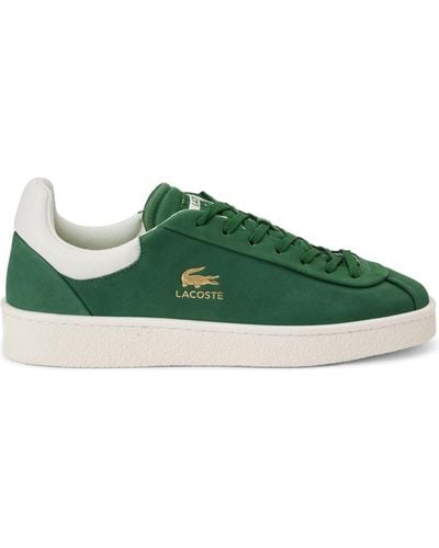 Lacoste Baseshot Leather Trainers - Green