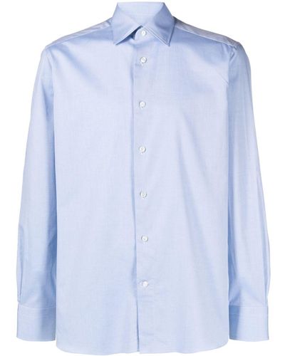 Zegna Camicia con colletto ampio - Blu
