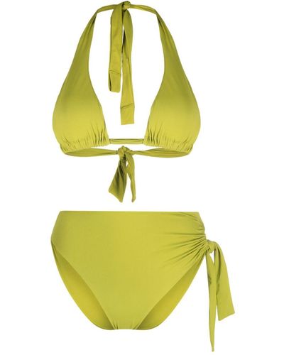 Fisico Set bikini a vita alta - Giallo