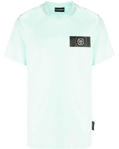Philipp Plein T-shirt con applicazione - Blu