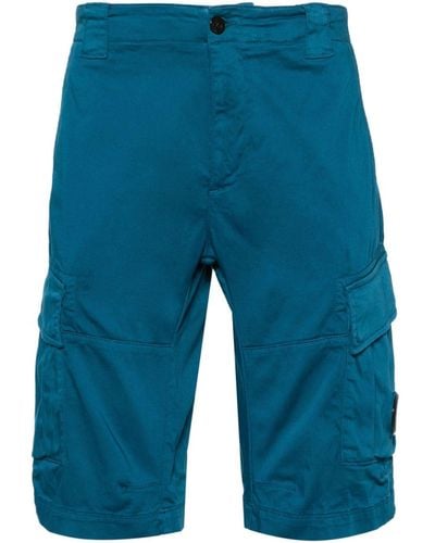 C.P. Company Cargo-Shorts mit Linsen-Detail - Blau