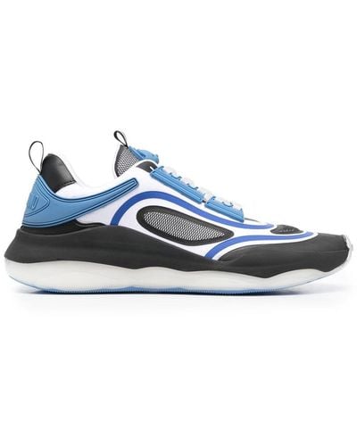 Moschino Sneakers mit Kontrasteinsätzen - Blau