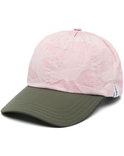 Mackintosh Colour-block Baseball Cap - Pink