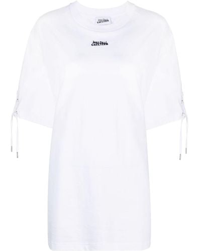 Jean Paul Gaultier T-Shirt mit Logo-Print - Weiß