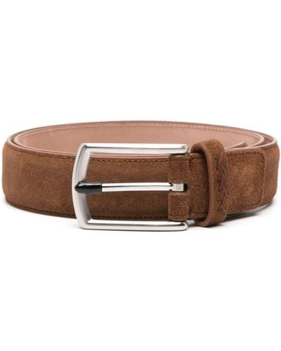 ZEGNA Suede Belt - Men's - Leather - Brown