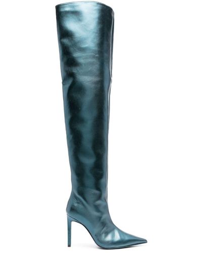 Pinko Pleyel 90mm Thigh-high Boots - Blue