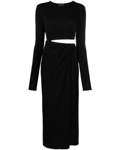 ANDAMANE Gia Cut-out Midi Dress - Black