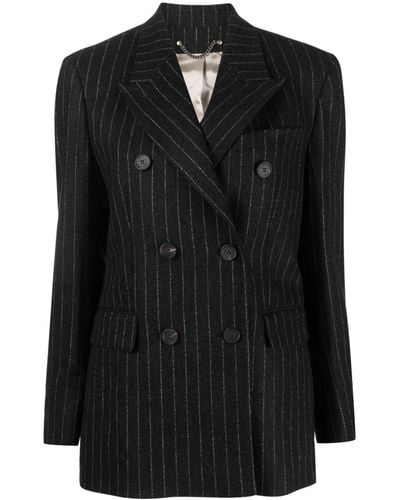 Golden Goose Pinstriped Double-breasted Blazer - Black