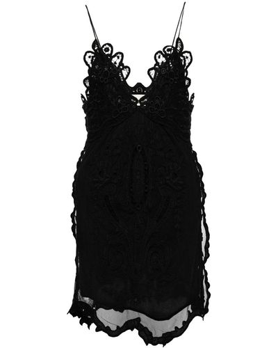 Isabel Marant Virginia Lace Mini Dress - Black