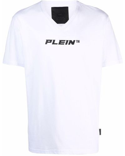 Philipp Plein Vネック Tシャツ - ホワイト