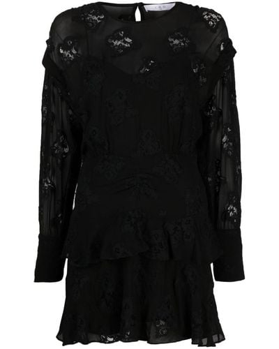 IRO Levoca guipure-lace A-line dress - Nero