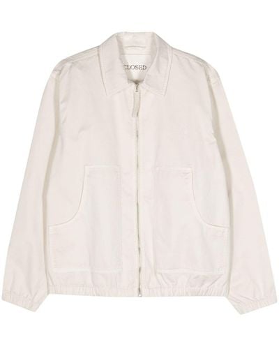 Closed Logo-embroidered Cotton Jacket - Natural
