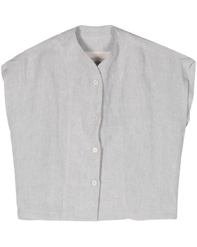Toogood Chandler Linen Shirt - Grey