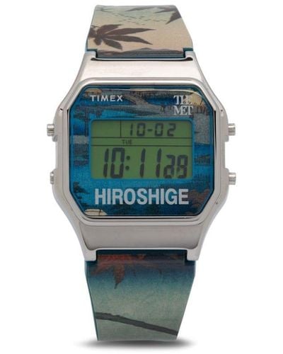 Timex X The Met Hiroshige 34mm Horloge - Groen