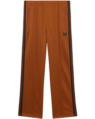 Needles Logo-embroidered Track Pants - Brown