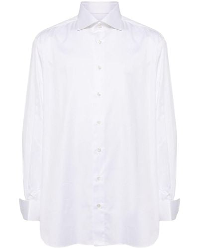 Brioni Langärmeliges Hemd - Weiß