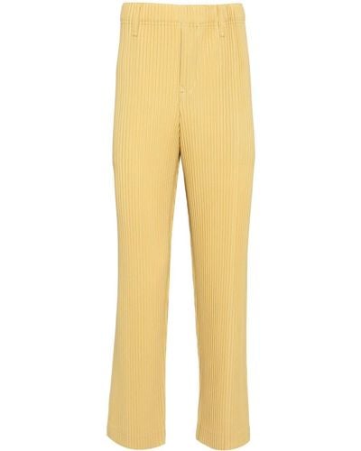 Homme Plissé Issey Miyake Tailored Pleats 1 Trousers - Yellow