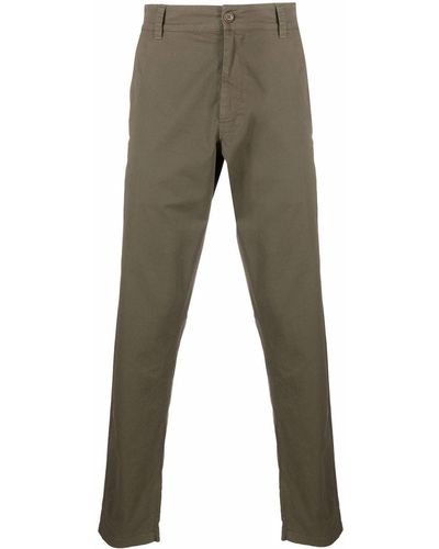 Aspesi Pantalon chino à coupe slim - Vert