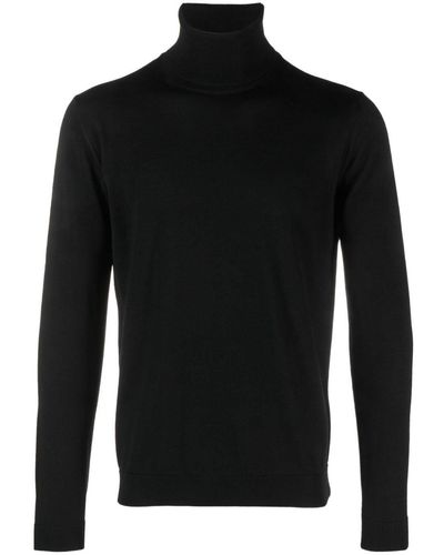 Nuur Roll-neck Merino-wool Sweater - Black
