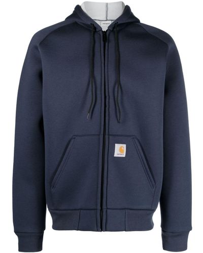 Carhartt Car-Lux scuba-jersey hooded jacket - Bleu