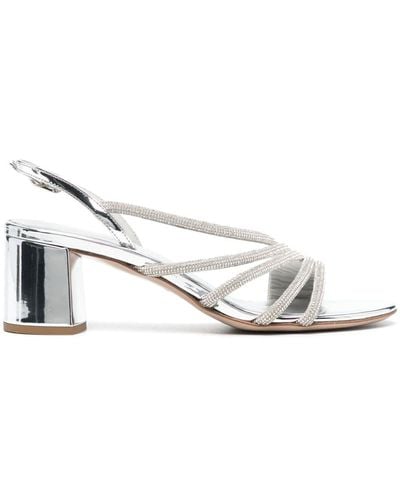 Le Silla Scarlet 60mm leather sandals - Weiß