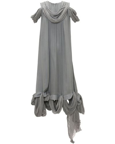 JW Anderson Asymmetric Sleeveless Midi Dress - Gray