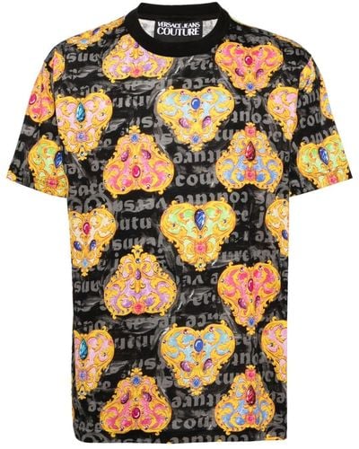 Versace Jeans Couture Heart Couture Tシャツ - ブラック