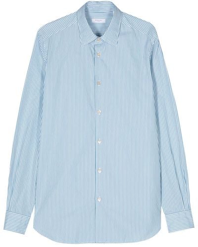 Boglioli Striped Cotton Shirt - Blue