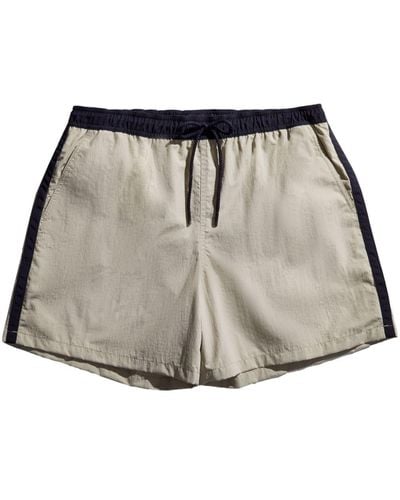Fay Side-stripe Swim Shorts - Gray