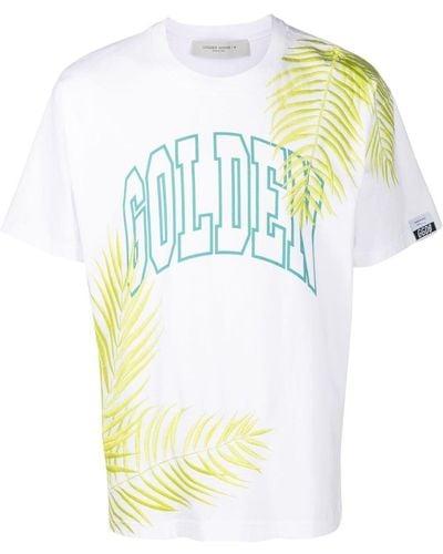 Golden Goose T-shirt Golden con stampa - Bianco