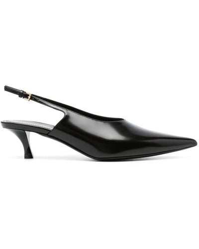 Givenchy 55mm Leather Court Shoes - Black