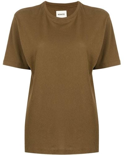 Khaite Mae Cotton T-shirt - Brown