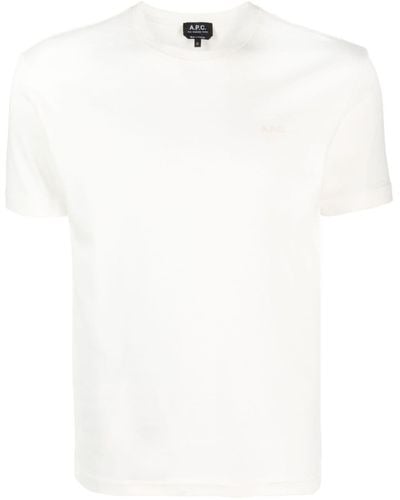 A.P.C. Lewis T-Shirt aus Bio-Baumwolle - Weiß