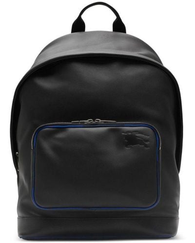 Burberry Ekd Leather Backpack - Black