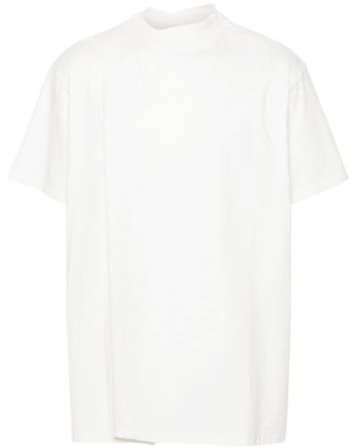 Mordecai Stripe-detail Wrap T-shirt - White